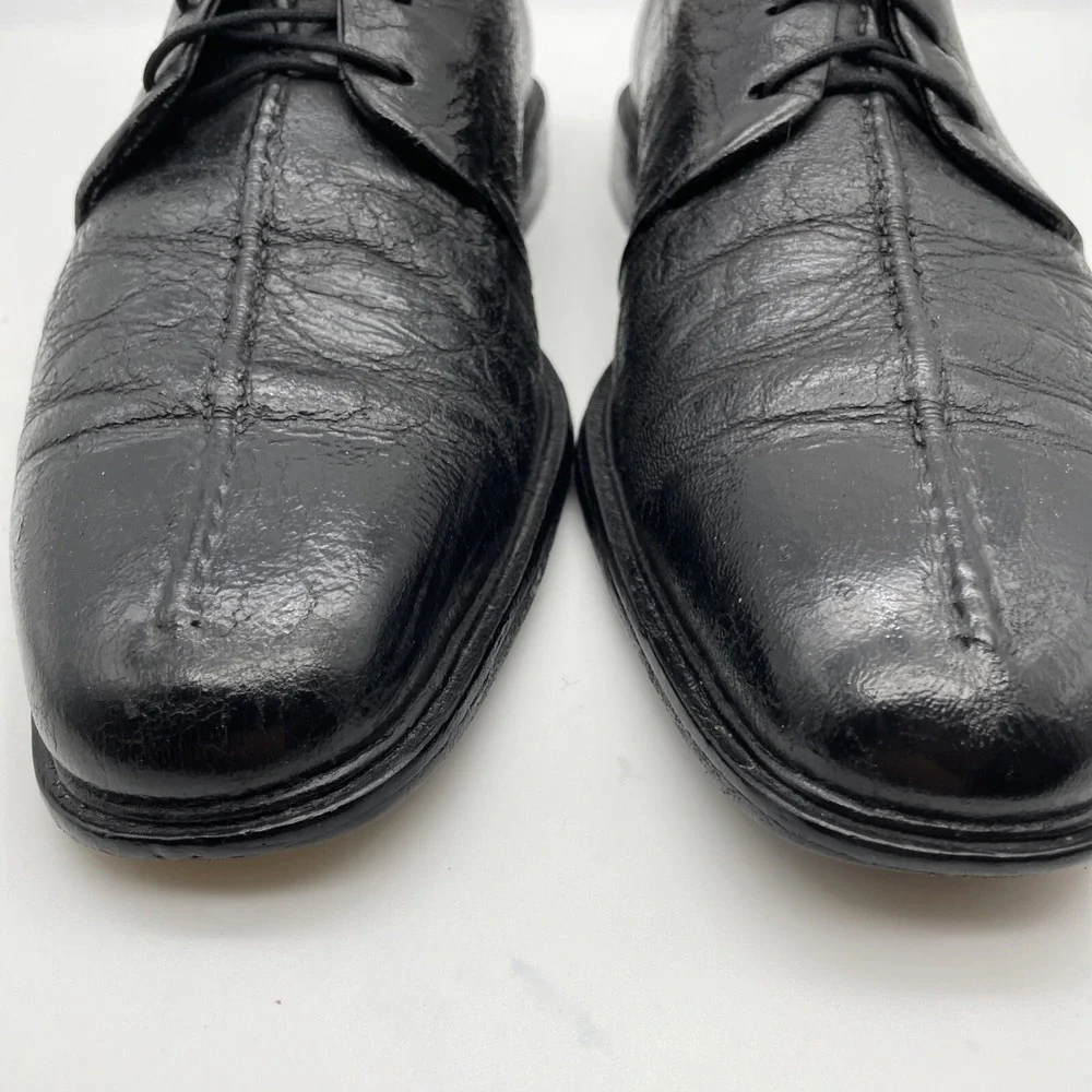 Cole Haan Beckett Black‎ Pebbled Leather Oxford Dress Shoes Mens Sz 10 C06399